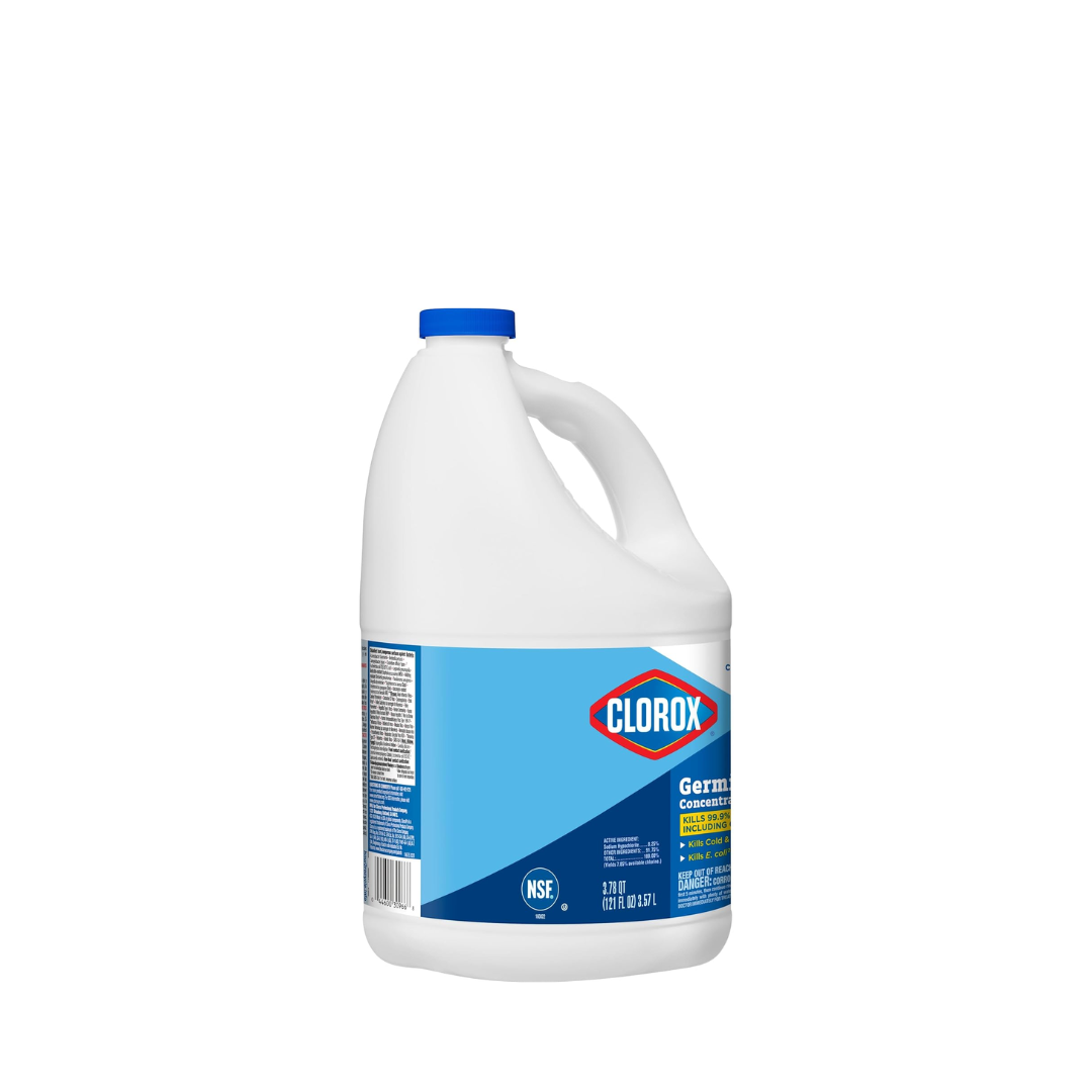 CloroxPro Clorox Germicidal Bleach, 121 Ounce Bottle, Pack of 3