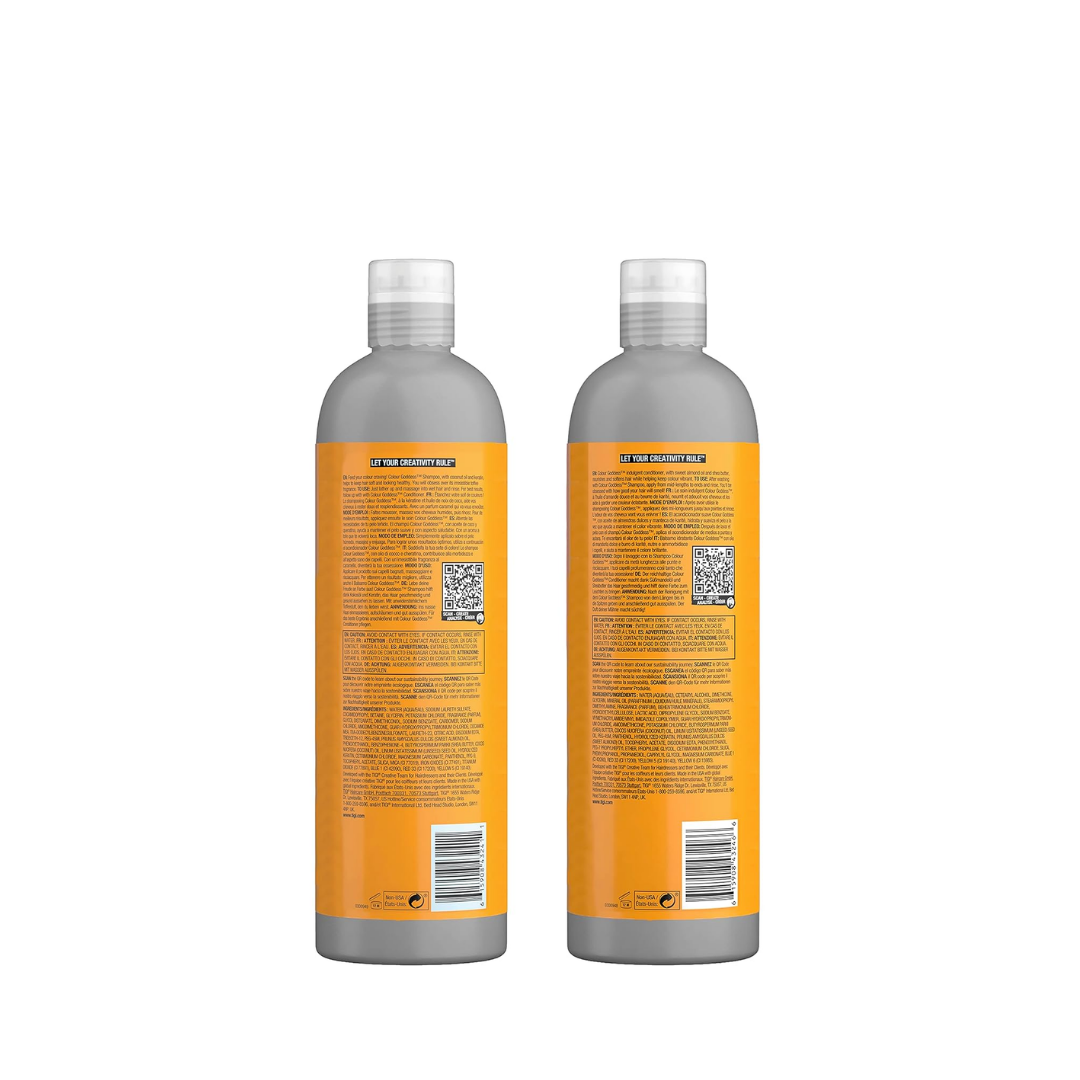 Bed Head by TIGI Moisturizing Shampoo and Conditioner Set for Colored Hair, Colour Goddess Hair Care with Sweet Almond & Coconut Oils, 25.36 fl oz, 2 Pack