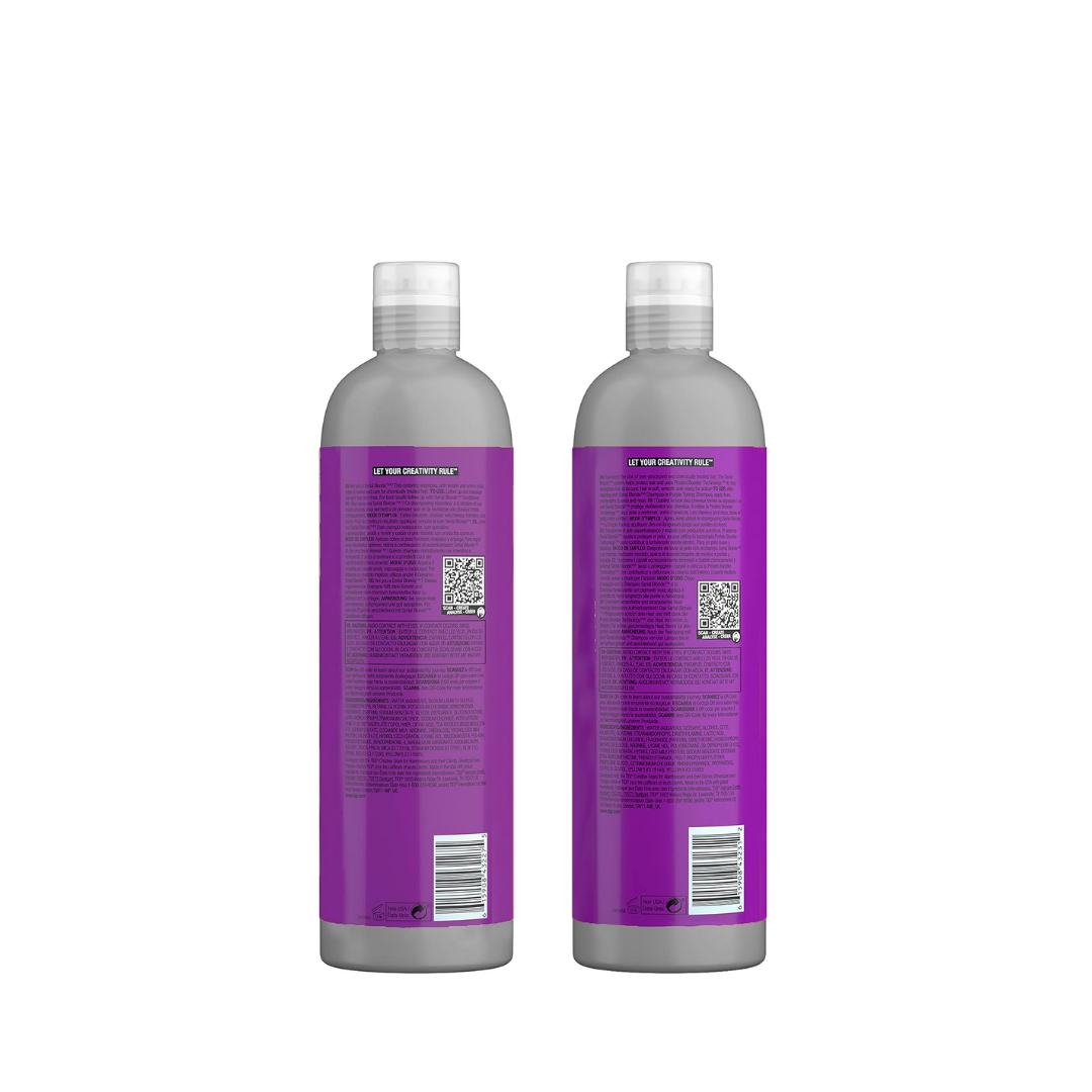 Bed Head by TIGI Keratin Shampoo and Conditioner Set for Damaged Blonde Hair, Serial Blonde Hair Care with Hydrolyzed Keratin, 25.36 fl oz, 2 pack