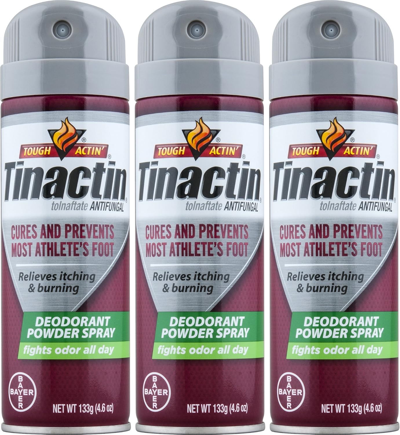 Tinactin Antifungal Deodorant Powder Spray, 4.6 oz - Pack of 3