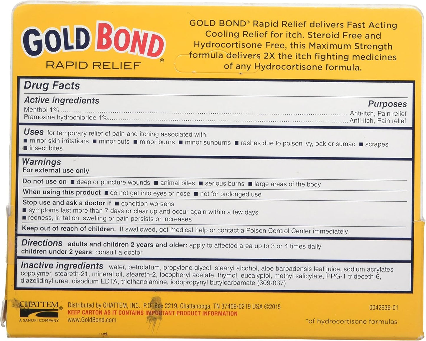 Gold Bond Maximum Strength Medicated Anti-Itch Cream - 1 oz