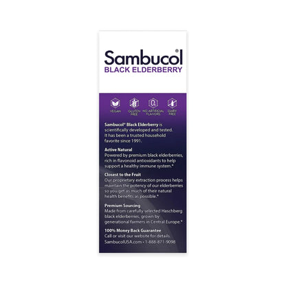 Sambucol Black Elderberry Syrup for Kids - Kids Elderberry Syrup, Added Vitamin C, Black Elderberry Syrup for Kids, Sambucus Elderberry Kids Syrup For Immune Support, Delicious Berry Taste - 4 Fl Oz