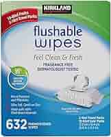 Kirkland Flushable Wipes - 632 Count