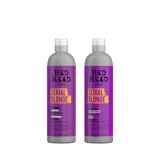Bed Head by TIGI Keratin Shampoo and Conditioner Set for Damaged Blonde Hair, Serial Blonde Hair Care with Hydrolyzed Keratin, 25.36 fl oz, 2 pack