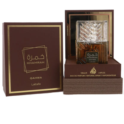 Lattafa Khamrah Qahwa Eau de Parfum – 3.4 oz